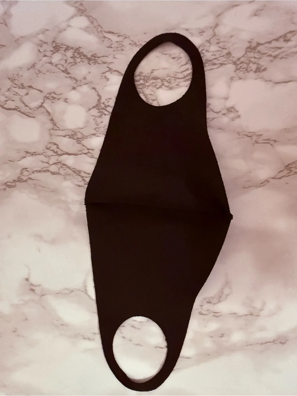 Black Rhinestone Embellished Face Mask